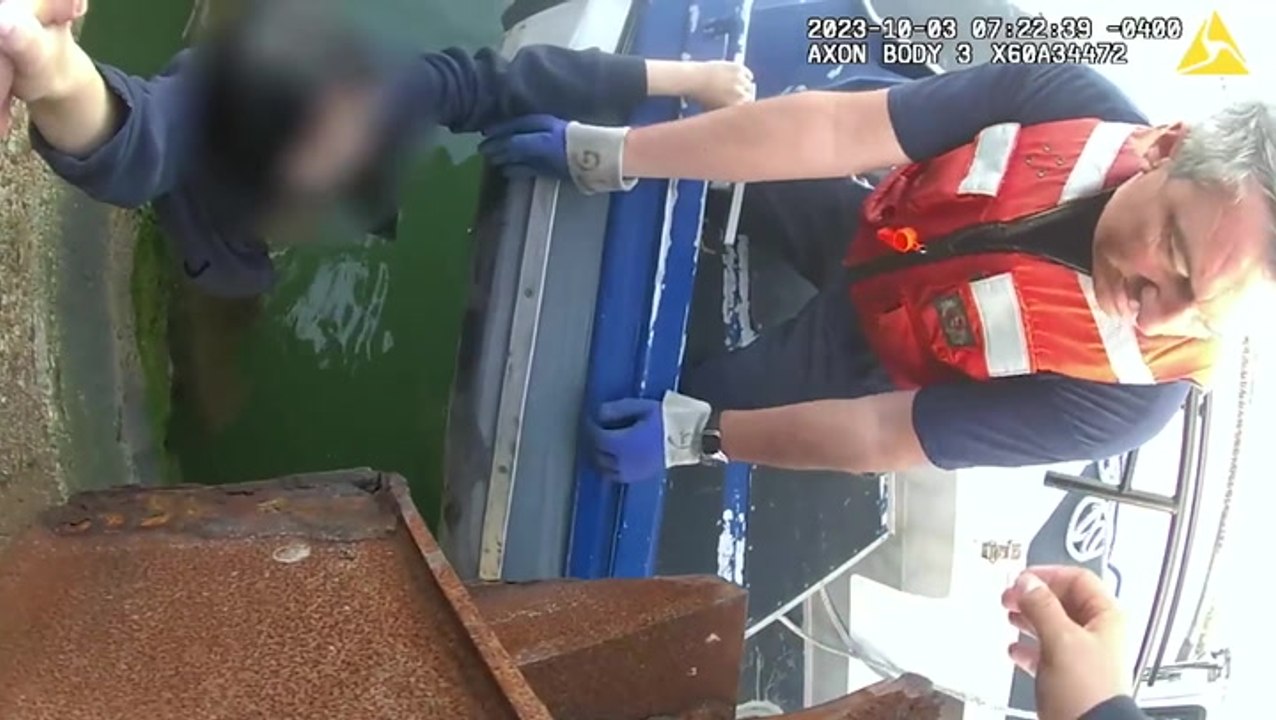 Woman trapped under Brooklyn pier rescued by NYPD officers