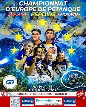 WebTV Monaco : Championnat d'Europe de pétanque Espoirs 2023
