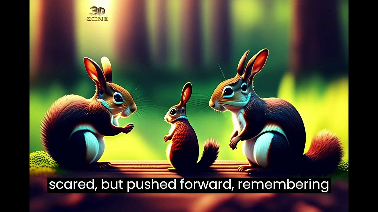 Benny's Brave Bunny Adventure - English story - kids cartoon - story for kids - @3dzone57
