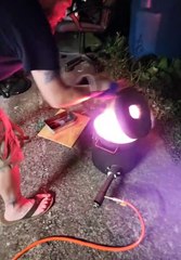 Liquid Aluminum Spilled In Garage