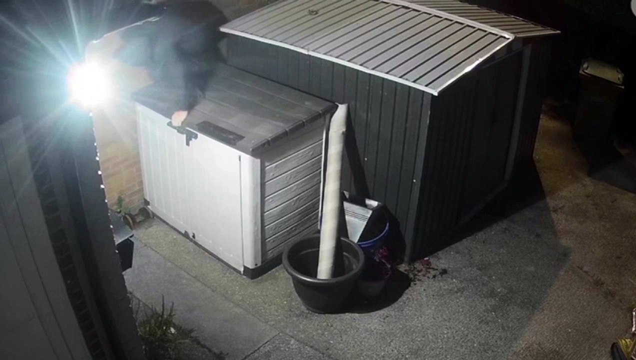 Disturbing CCTV footage shows burglary creeping around Sunderland home