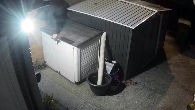 Disturbing CCTV footage shows burglary creeping around Sunderland home