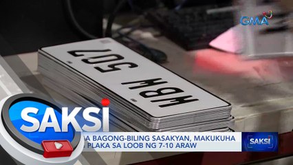 Mga bagong-biling sasakyan, makukuha na ang plaka sa loob ng 7-10 araw — LTO | Saksi