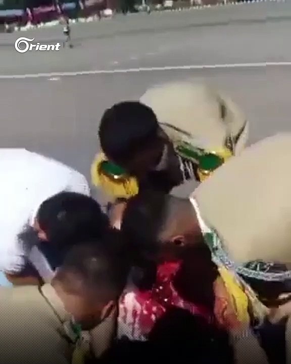 اللحظات الاولى لهجوم على الكلية الحربية بحمص