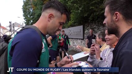 COUPE DU MONDE DE RUGBY / Les Irlandais quittent la Touraine