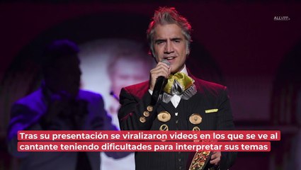 ¿Alejandro Fernández se quedó dormido en pleno concierto?