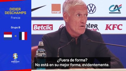 Deschamps: "Mbappé no está en su mejor estado de forma"