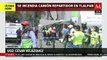 Explota camión repartidor de tanques de gas en Tlalpan