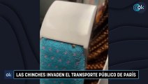 Las chinches invaden el transporte público de París