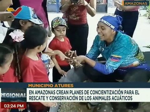 Crean concientización para la conservación y rescate de los animales acuáticos en el edo. Amazonas