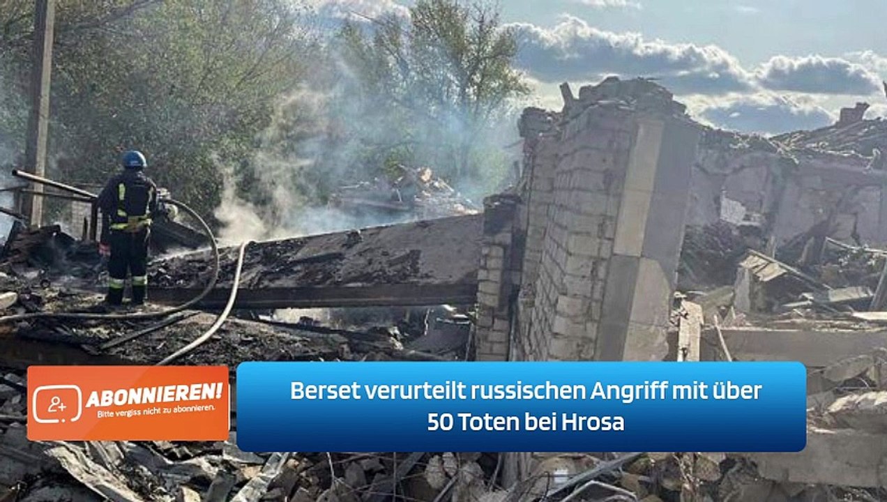 Berset verurteilt russischen Angriff mit über 50 Toten bei Hrosa