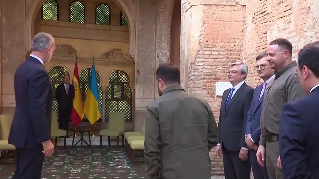 Zelenski abandona Granada después de reunirse con el Rey