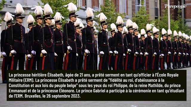 Elisabeth de Belgique : Sérieuse et appliquée, grande cérémonie en uniforme pour la future reine