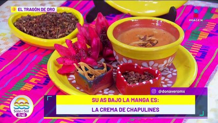 Conoce la Crema de Chapulines de Doña Vero en "El Tragón de Oro"