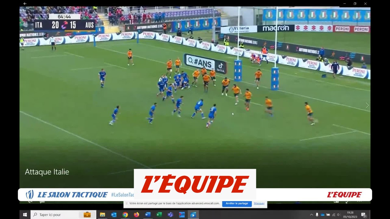 L'animation offensive, point fort de l'Italie - Rugby - CM 2023