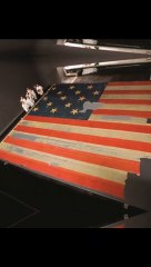 the largest #flag in american