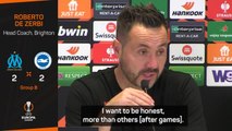 ‘We are not playing well’ - De Zerbi gives honest assessment of Brighton’s draw with Marseille