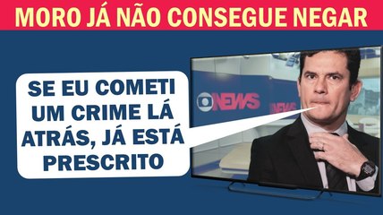 NA GLOBONEWS, PELA 1ª VEZ MORO ADMITE QUE PODE TER COMETIDO CRIME: "MAS FOI HÁ 20 ANOS" | Cortes 247