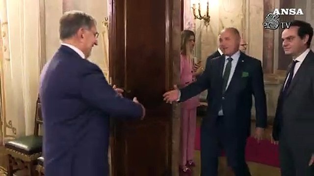 Senato, La Russa riceve il presidente del Consiglio nazionale austriaco
