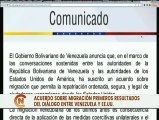 Comunicado sobre acuerdo de migración en los primero resultados del diálogo entre Venezuela y EE.UU