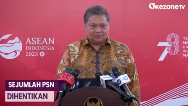 Airlangga Beberkan Sejumlah Proyek Strategis Nasional yang Dihentikan