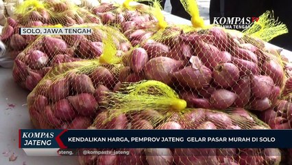 Kendalikan Harga, Pemprov Jateng Gelar Pasar Murah di Solo