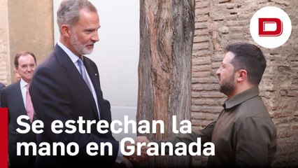 El solemne encuentro entre el Rey Felipe VI y Volodimir Zelenski