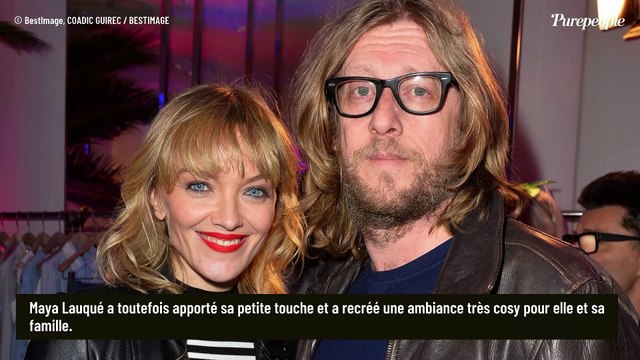 Maya Lauqué installée dans un appartement atypique à Paris : un lieu de caractère avec une âme , idéal pour elle et sa famille