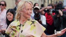 Celebs LOVE Pamela Anderson's Makeup-Free Paris Fashion Week Look _ E! News