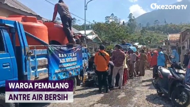 Kemarau Panjang, Warga Lereng Gunung Slamet Pemalang Antre Air Bersih