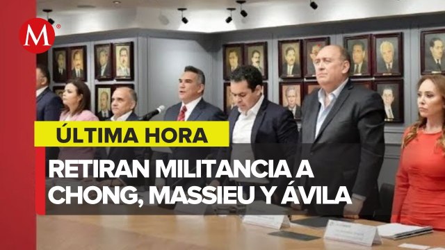 PRI retira militancia a senadores Osorio Chong, Ruiz Massieu y Eruviel Ávila