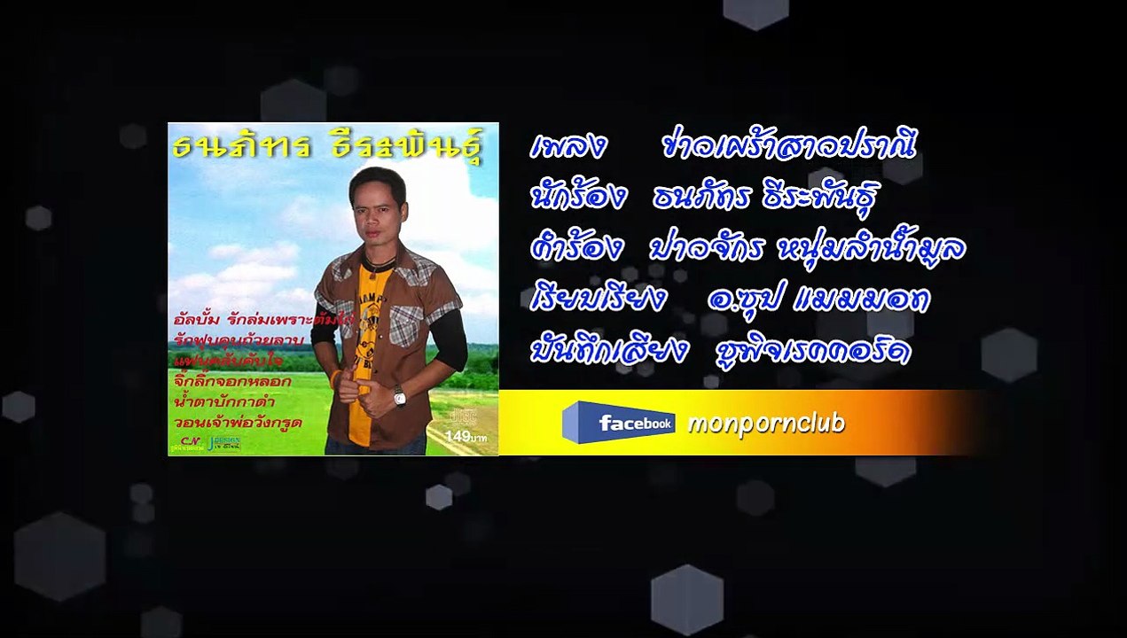 เพลงข่าวเศร้าสาวปราณี ธนภัทร ธีระพันธุ์ [Official Audio]