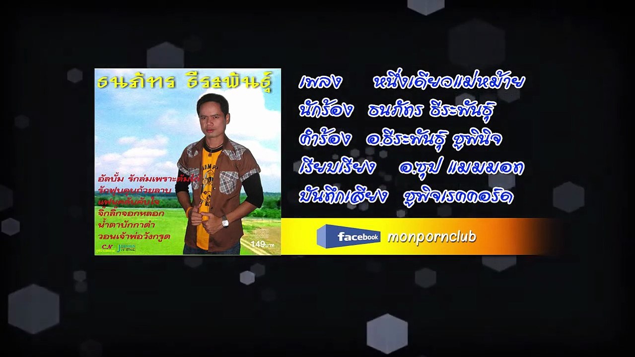เพลงหนึ่งเดียวแม่หม้าย ธนภัทร ธีระพันธุ์ [Official Audio]