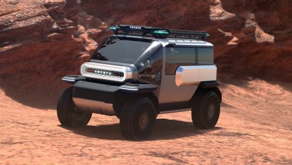 Video herunterladen: New Toyota Baby Lunar Cruiser EV Concept Introduced.