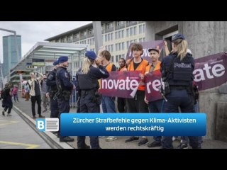 Zürcher Strafbefehle gegen Klima-Aktivisten werden rechtskräftig