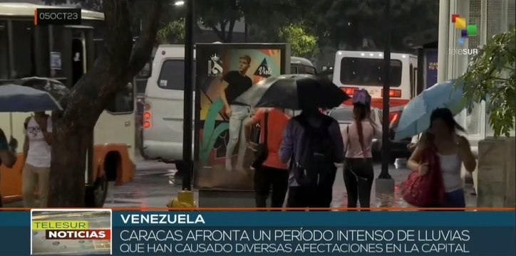Venezuela: Autoridades aseguran que las lluvias intensas continuarán en Caracas