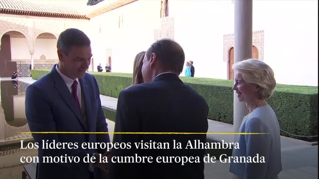 Los líderes europeos visitan la Alhambra