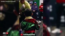 Adorable video of Canelo sparring with son, who shows serious skills