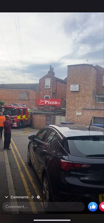 Wellingborough town centre fire