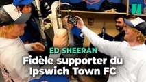 Ed Sheeran a servi des bières et chanté « Perfect » dans le vestiaire de son club de foot préféré