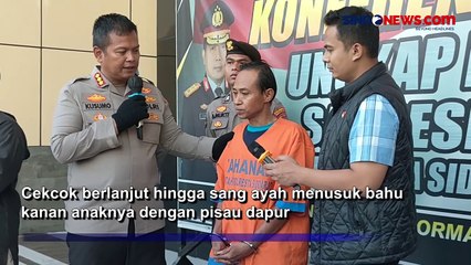 Terlibat Cekcok, Pria di Sidoarjo Tusuk Punggung Anaknya dengan Pisau Dapur