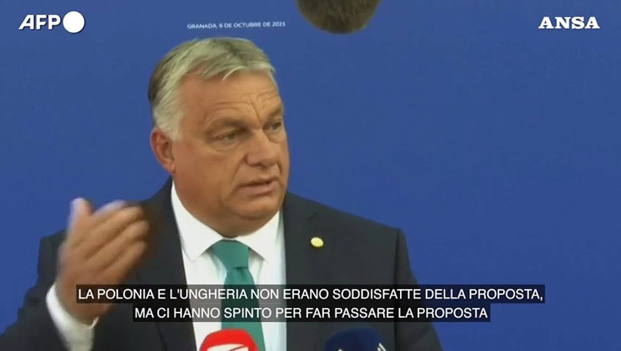 Migranti, Orban: "Cosi', impossibile un'intesa politica nell'Ue"