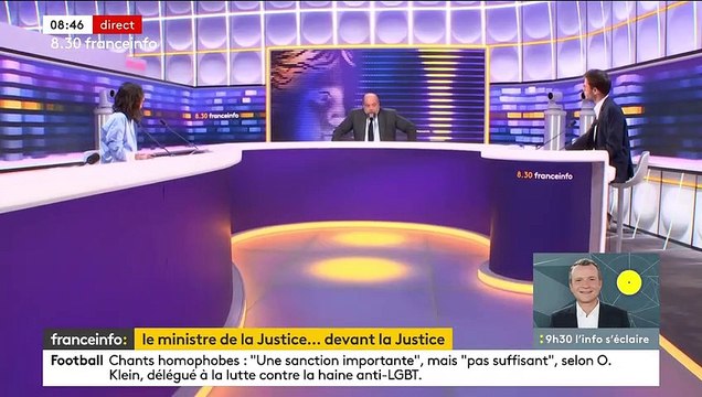 Éric Dupond-Moretti, invité du 8.30 de Franceinfo le vendredi 6 octobre 2023.