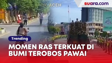 Momen Ras Terkuat di Bumi Terobos Pawai Perpisahan Kapolda Aceh: Mau Bentak Takut Durhaka