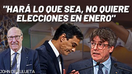 John de Zulueta revela por qué Sánchez no quiere elecciones en enero: "Está preocupado"