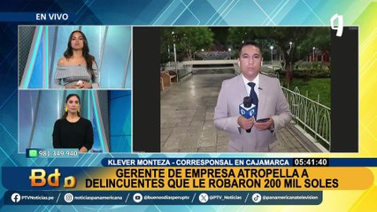 Cajamarca: empresario arrolla a delincuentes que le robaron 200 mil soles