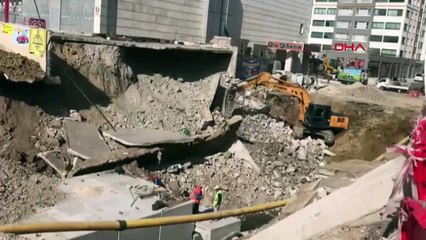 Ankara'da toprak kayması nedeniyle otopark çöktü; 'kayıp yok' diye kurban kestiler