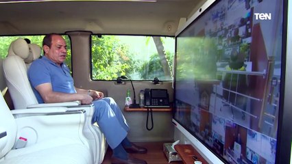 السيد الرئيس عبد الفتاح السيسي يتفقد مركز التحكم المركزي للشبكة الوطنية الموحدة لخدمات الطوارئ