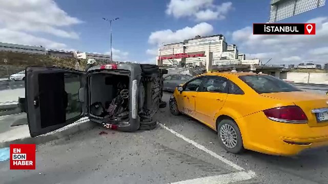 Başakşehir Çam ve Sakura Şehir Hastanesi kavşağında kaza
