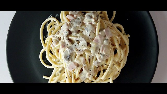สปาเก็ตตี้ ไวท์ครีมซอส เข้มข้น ครีมมี่สุดๆ | Spaghetti White Cream Sauce and Black Truffle Recipe